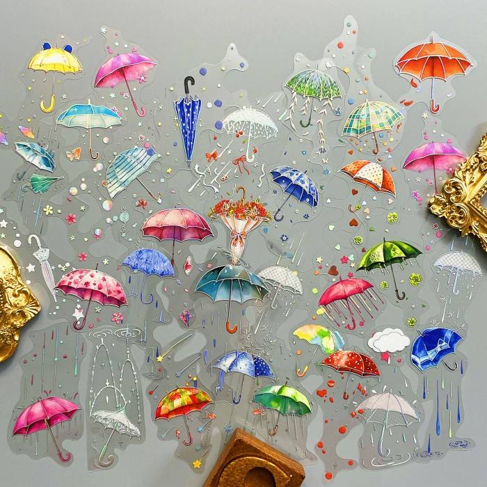 Rainy Season News Sticker 30PCS