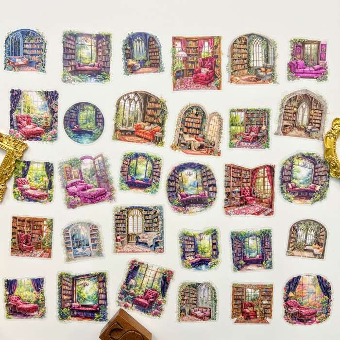 Poetic Corner Sticker 30PCS