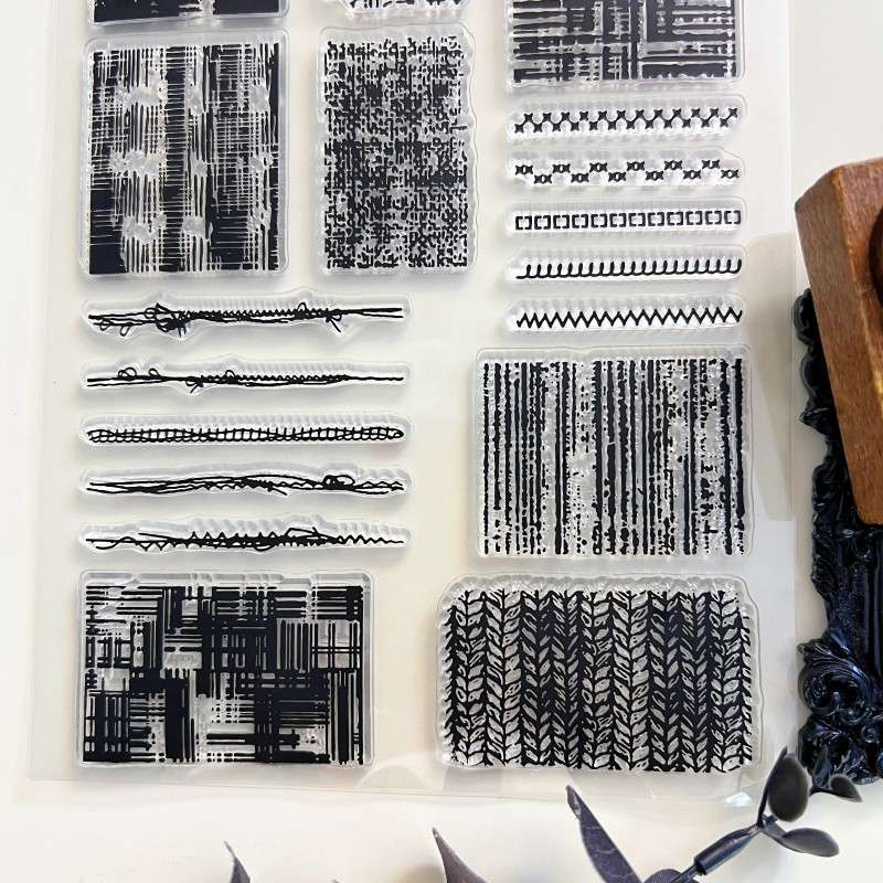 Line Symphony Clear Stamp