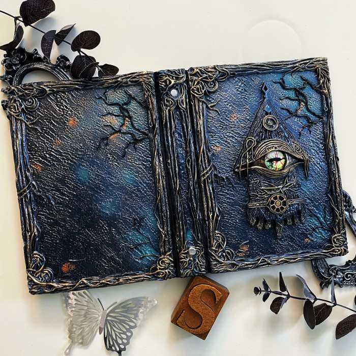 Arcane Gaze 3D Embossed Loose-Leaf Journal