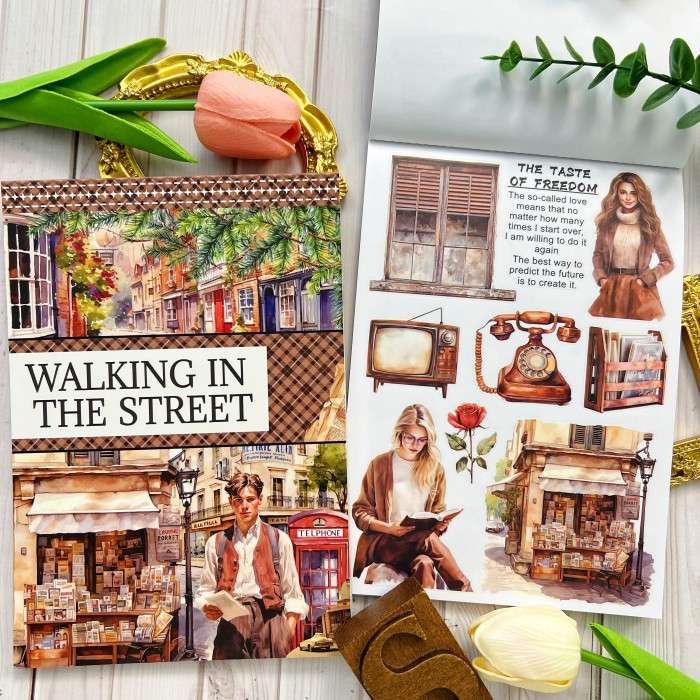 Walking In The Street Sticker Book 20Sheets