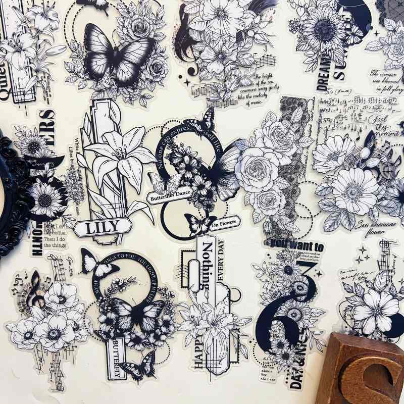 Shadowed Flora Sticker 30PCS