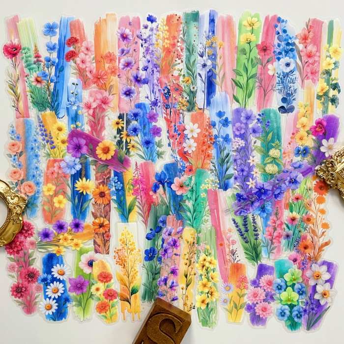 Petal Trace Sticker 60PCS