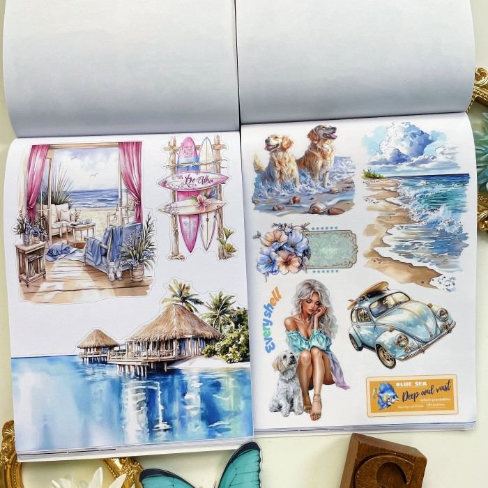 Clear Sea Sticker Book 20Sheets
