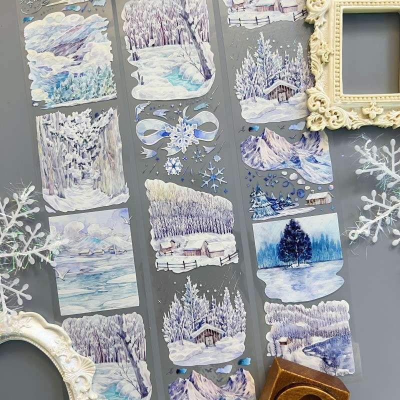 Chill Snowfall PET Tape | Miaopaji