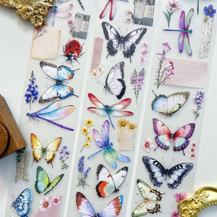 Dusty Butterfly Tape Roll | WUBAO