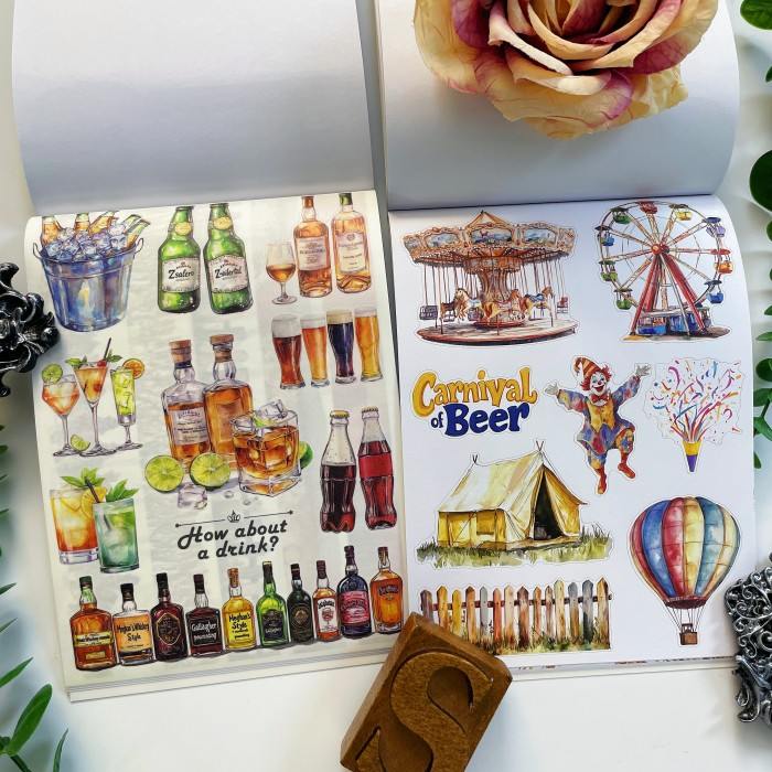 Bubbly Feast Sticker Book 20Sheets