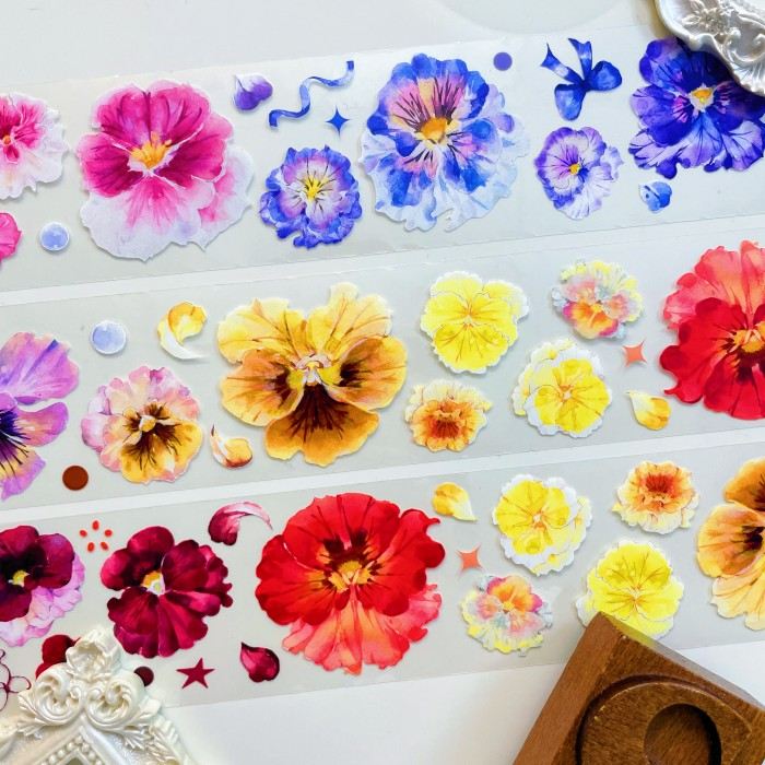 Little Pansy PET Tape | Mujie Studio