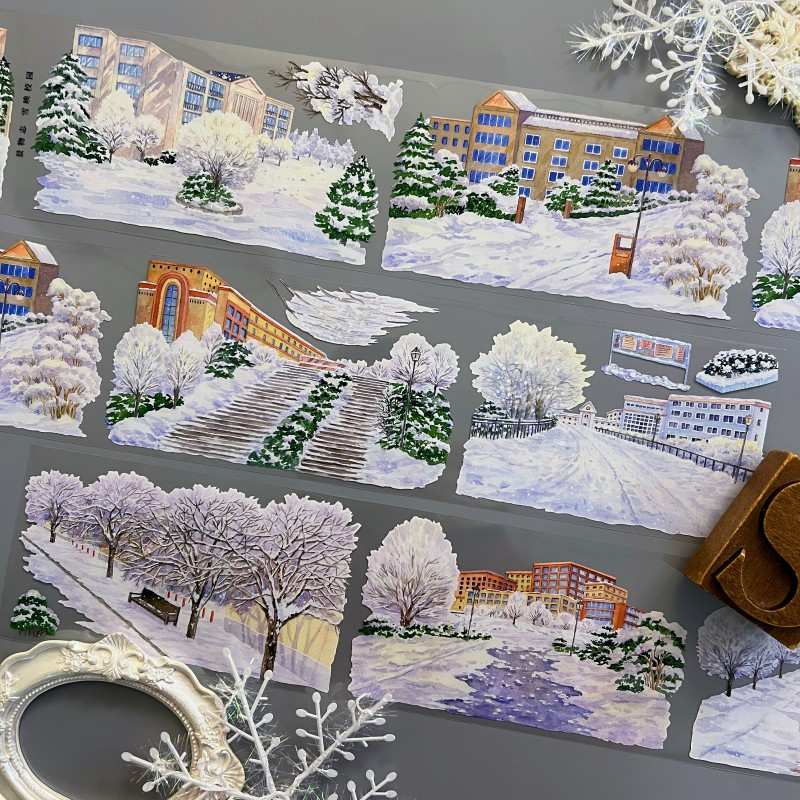 Snowy Campus PET Tape | ZERO