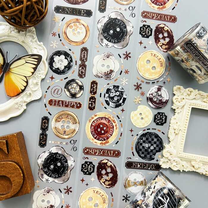 Button Trinket PET Tape Roll | Lin Lan Xi