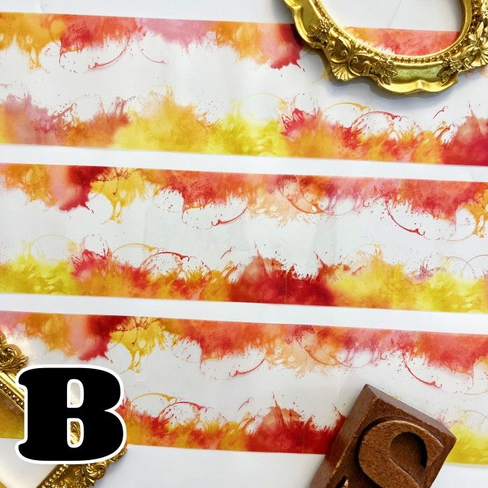 Watercolor Patterns PET Tape Roll