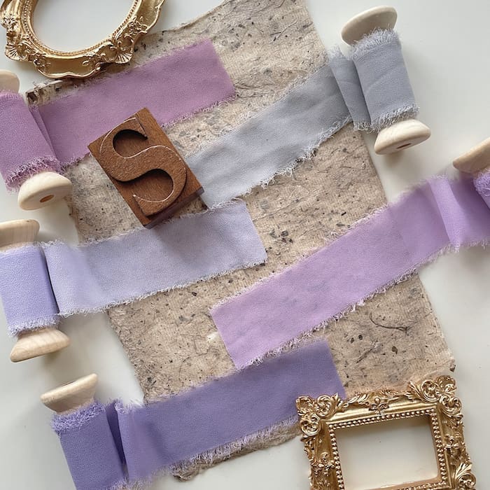 Frayed Edge Chiffon Ribbon Set #7