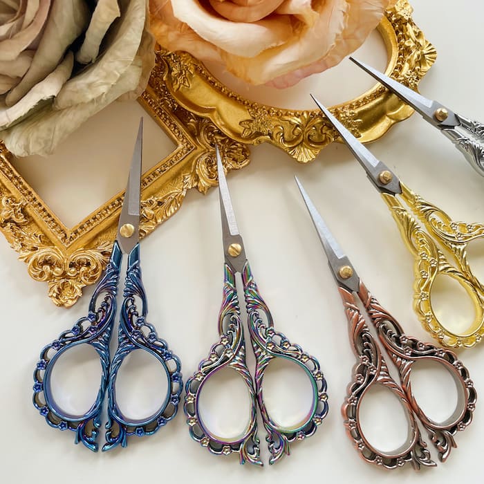 Sewing Embroidery Scissor Blossom Style