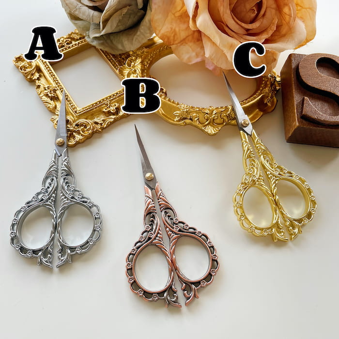 Sewing Embroidery Scissor Blossom Style