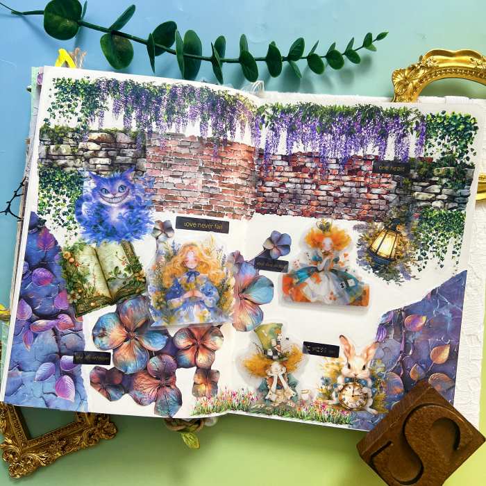 Metallic Leaves Collage Paper 24 Sheets