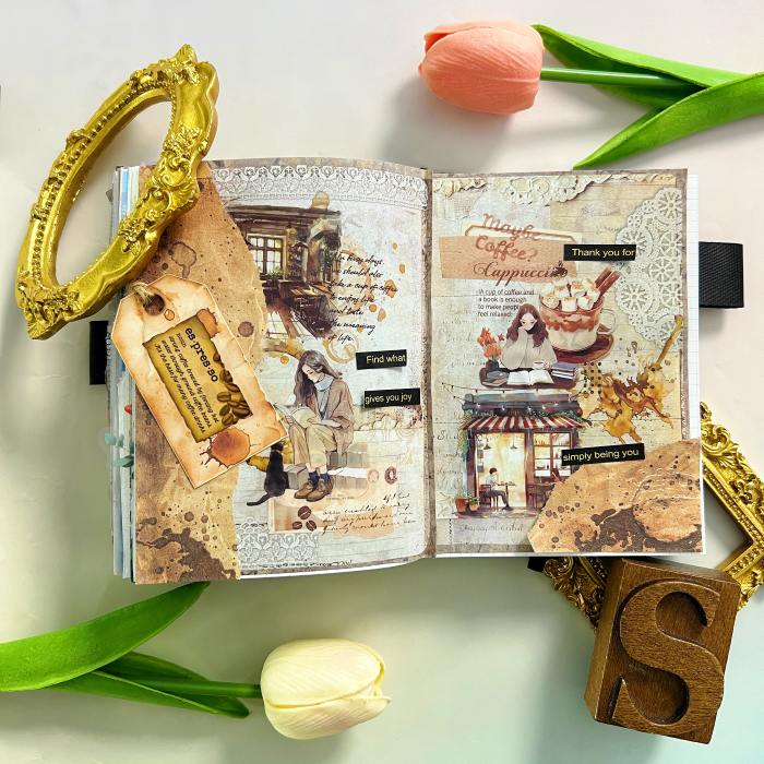 Café Tale Ephemera Mystery Kit 125PCS