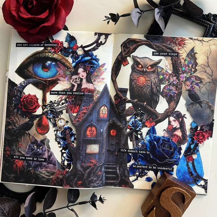 Crimson Witch Ephemera Mystery Kit 80PCS