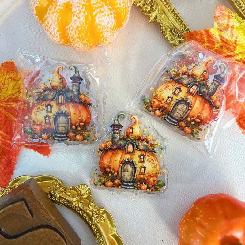 Pumpkin House Paper Clip