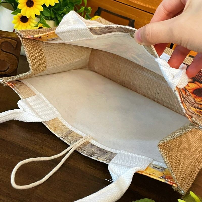 Golden Autumn Linen Bag