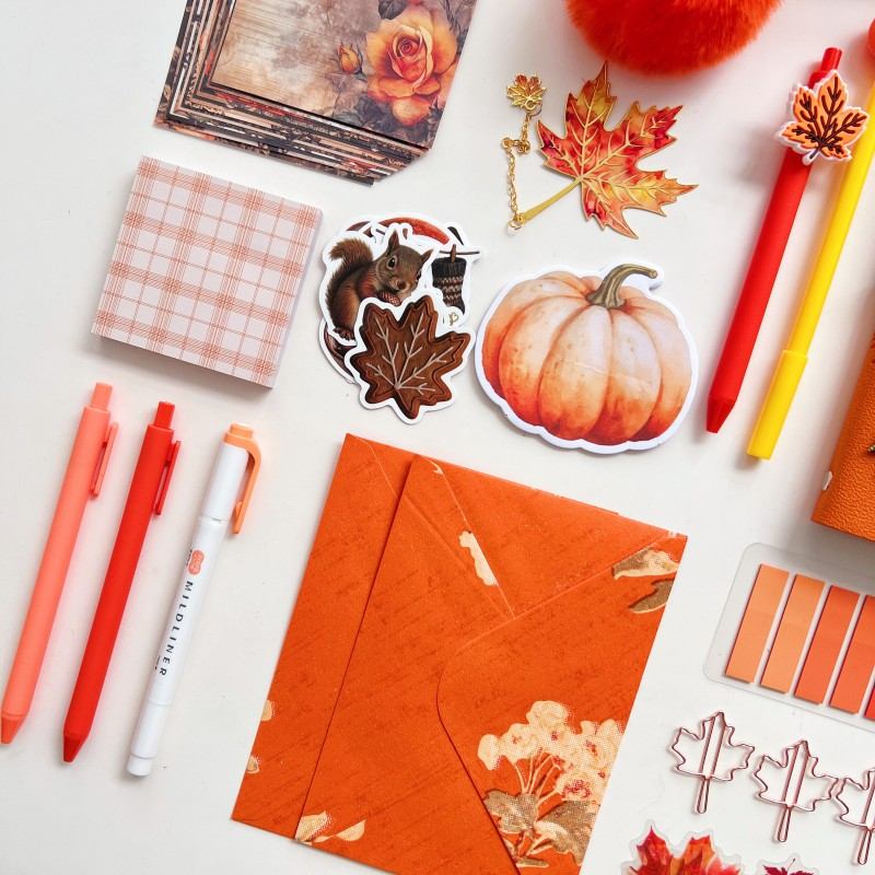 Autumn Orange Bookish Box