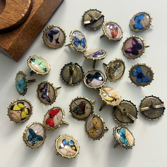 Rustic Wings Paper Fasteners 24PCS