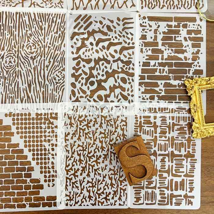 DIY Decorative Stencil Set NO.55