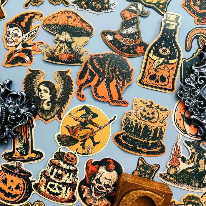 Nostalgia Spook Sticker 50PCS