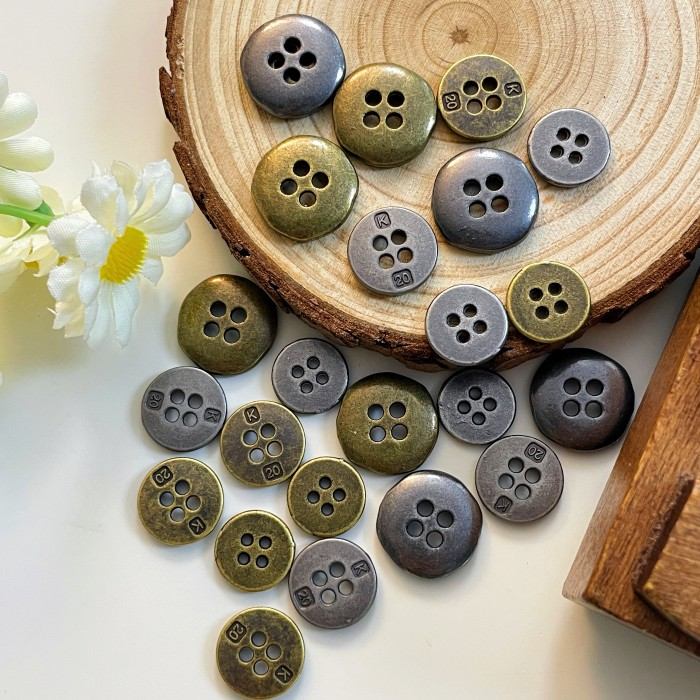 Brass Accent Buttons 24PCS
