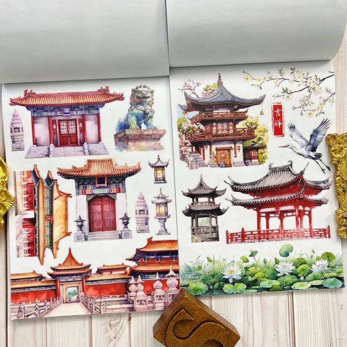 Travel In Ancient Times Sticker Book 20Sheets