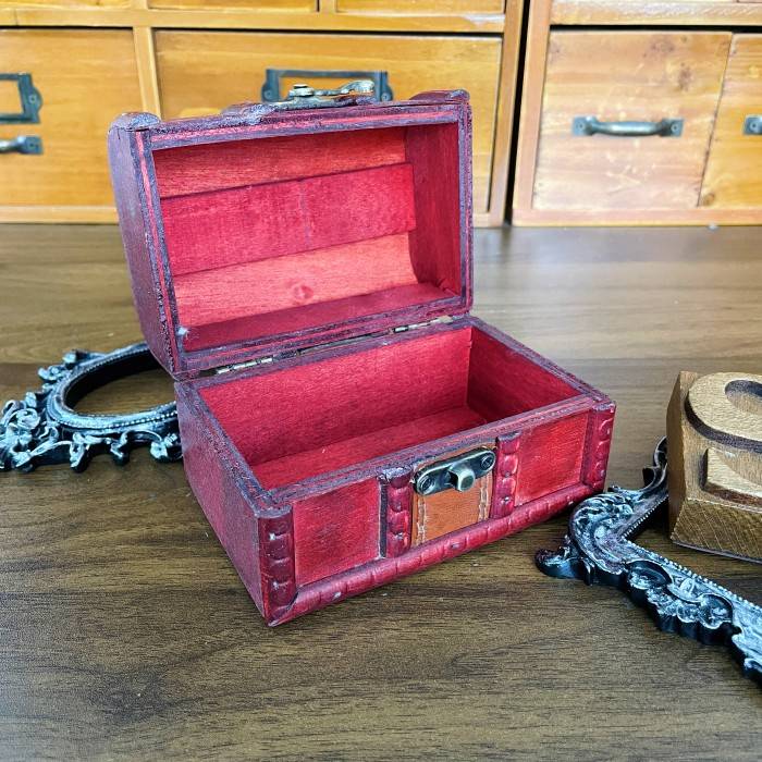 Vintage Wooden Mini Chest