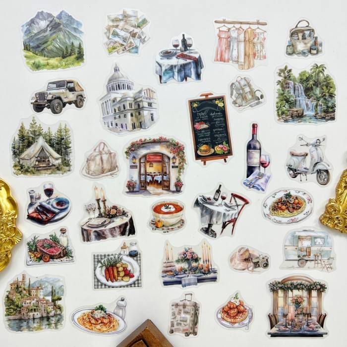 Sunset Table Sticker 30PCS