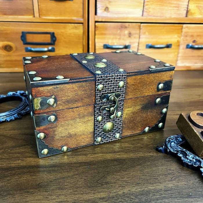 Faded Gold Vintage Chest