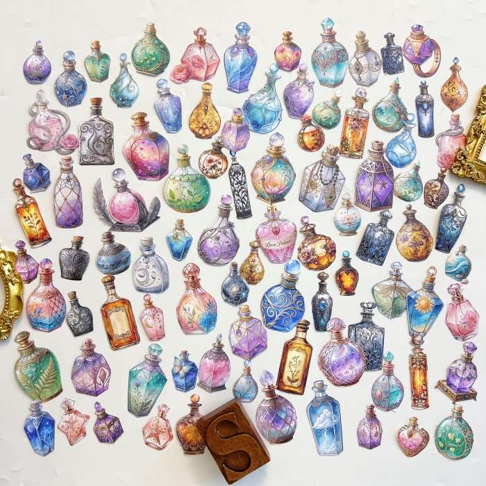 Bottle Enigma Sticker 90PCS