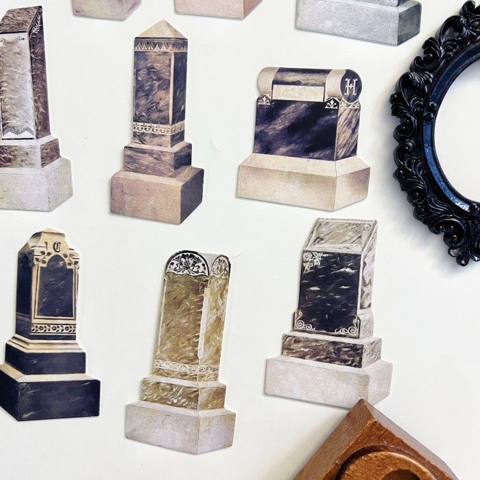 Tomb Echo Collage Paper 12PCS