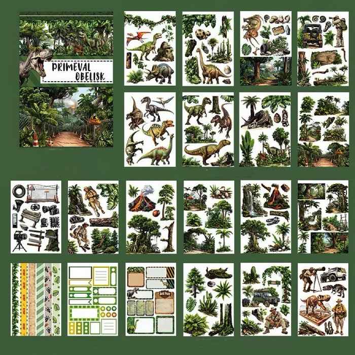 Primeval Obelisk Sticker Book 20Sheets