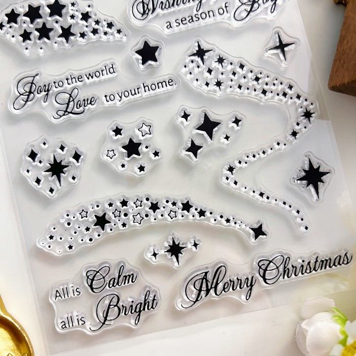 Christmas Meteor Clear Stamp