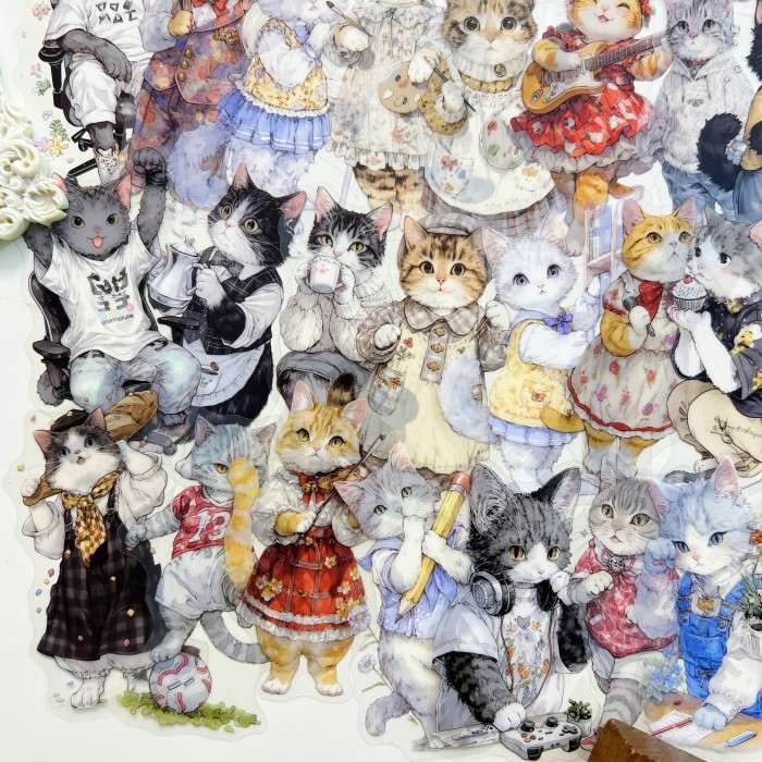 Cat Society Sticker 60PCS