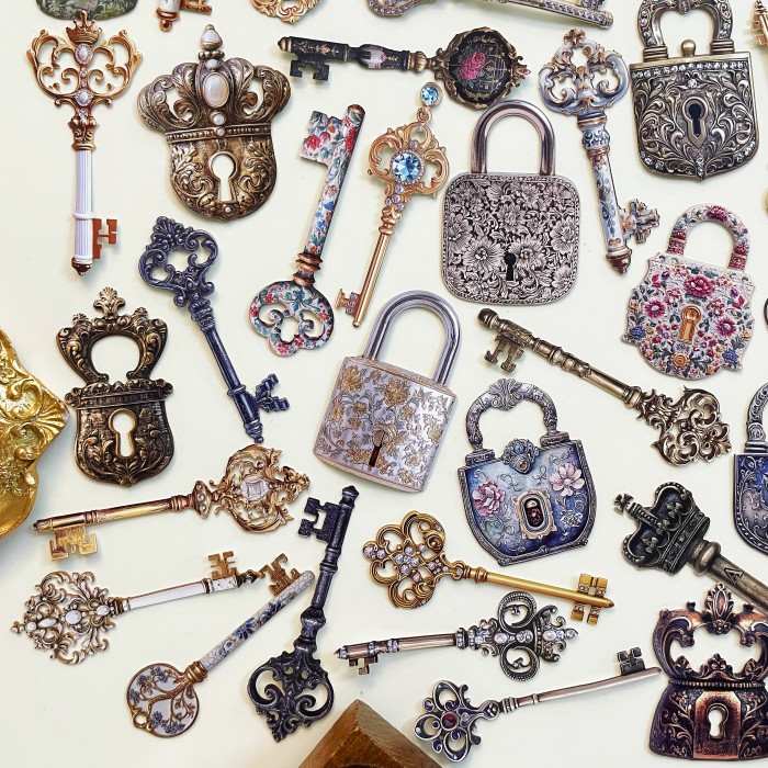 Lock And Key Sticker 60PCS
