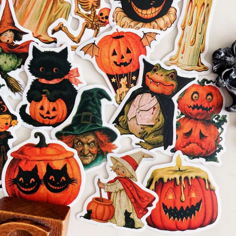Retro Spooks Sticker 50PCS