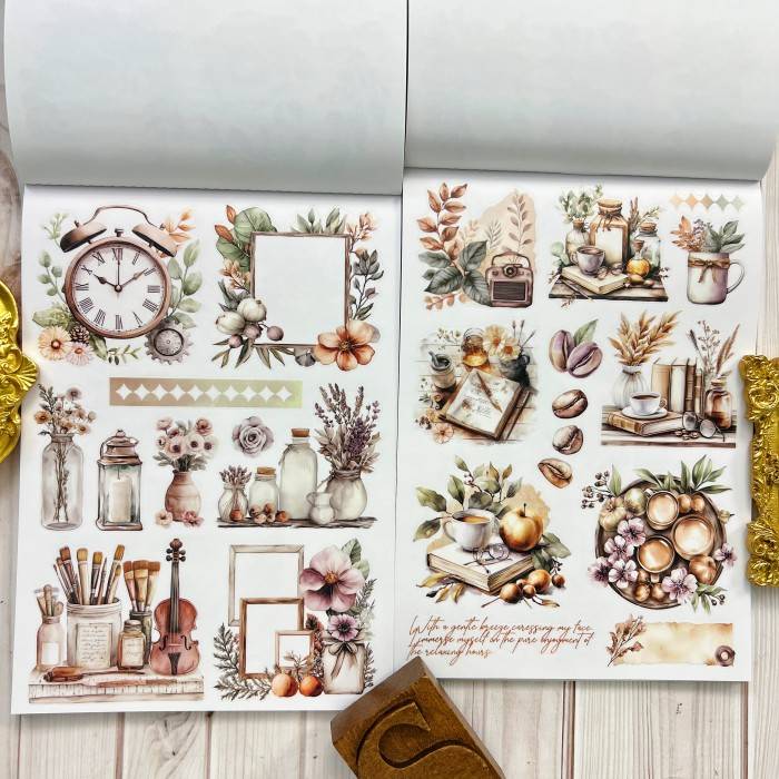 Watercolor Inspiration Sticker Book 20Sheets
