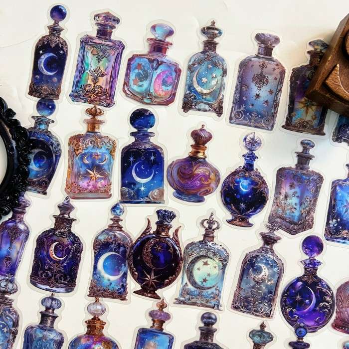 Moonlight Jar Sticker 50PCS