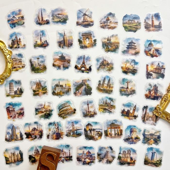 Global Builds Sticker 50PCS