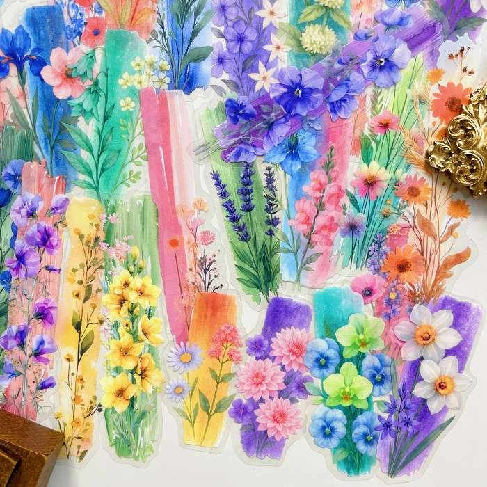 Petal Trace Sticker 60PCS