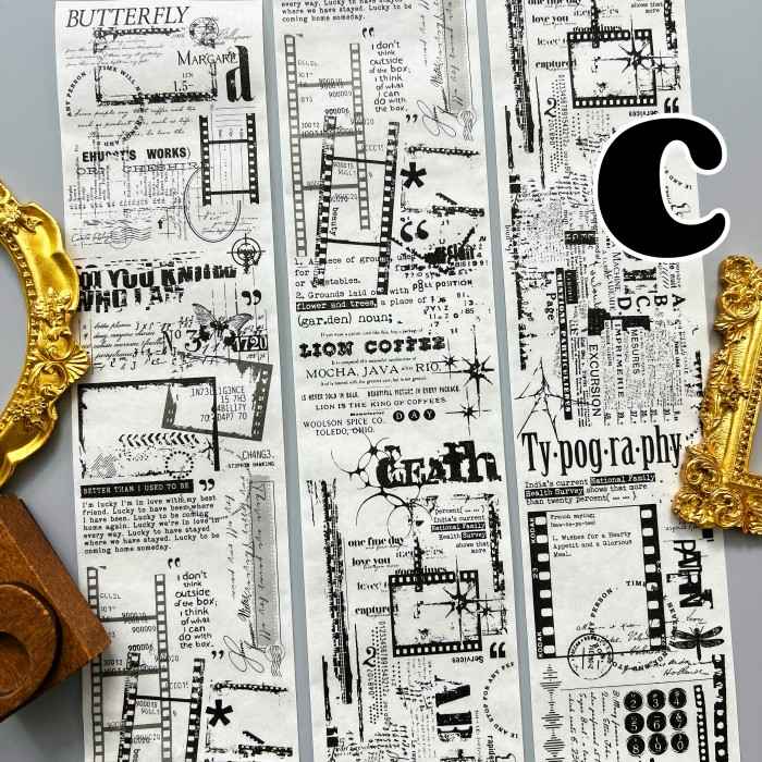 Detained Letters Washi Tape Roll