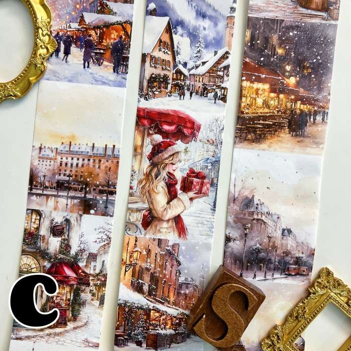 Christmas City Washi Tape Roll
