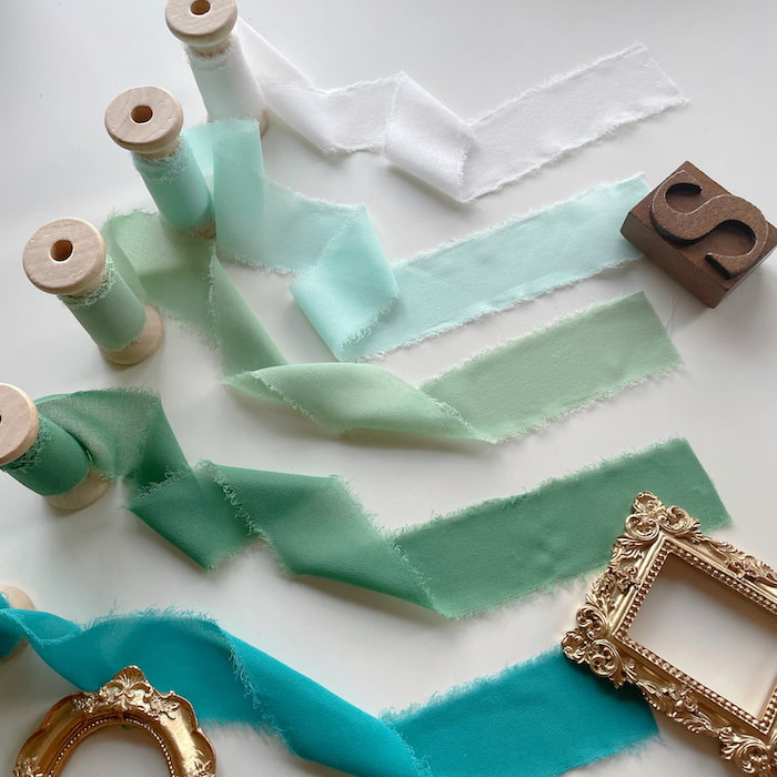 Frayed Edge Chiffon Ribbon Set #3
