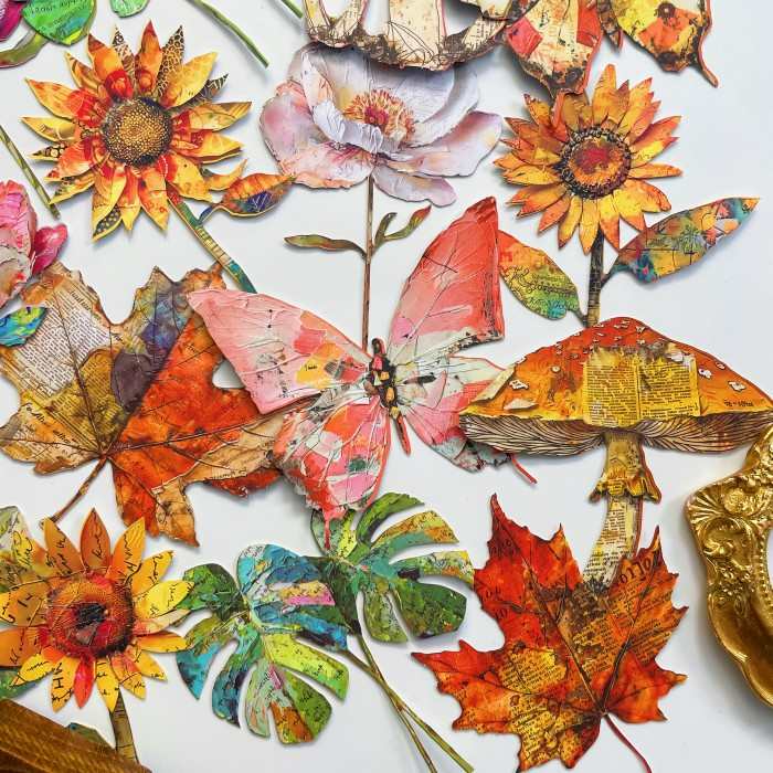 Paper Bouquet Sticker 30PCS