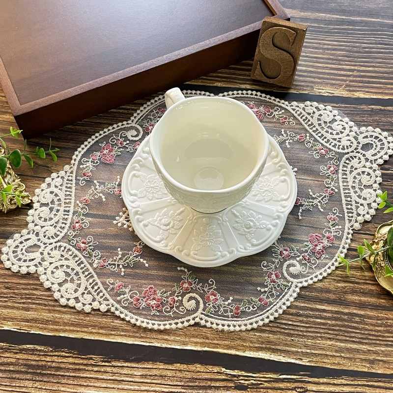 Rose Lace Doilies Table Decor