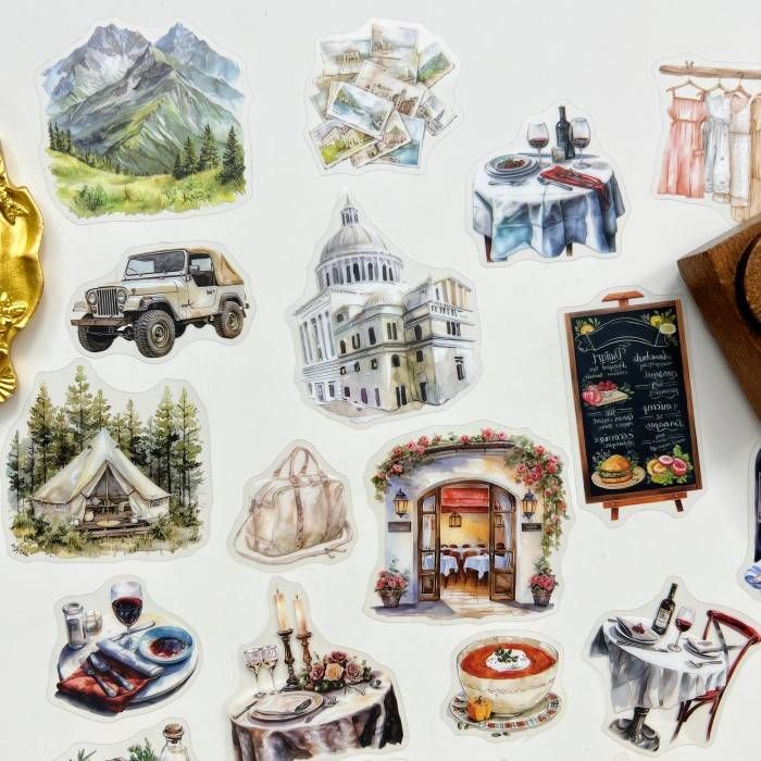 Sunset Table Sticker 30PCS