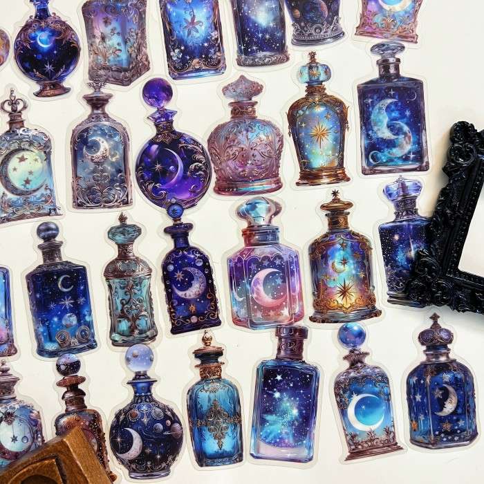 Moonlight Jar Sticker 50PCS